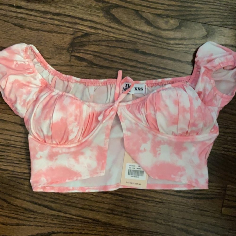 Tigermist Tie Dye Pink crop top